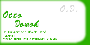 otto domok business card